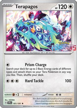 Terapagos (161/191) [Miscellaneous Cards & Products] Reverse Holofoil - Rare
