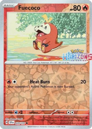 Fuecoco (029/191) [Miscellaneous Cards & Products] Reverse Holofoil - Common