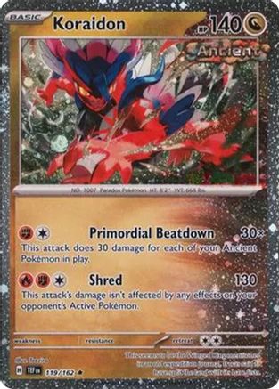 Koraidon (Cosmos Holo) (119/162) [Miscellaneous Cards & Products] Holofoil - Rare