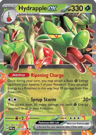 Hydrapple ex 011/131  - Holofoil SV Prismatic Evolutions - Double Rare