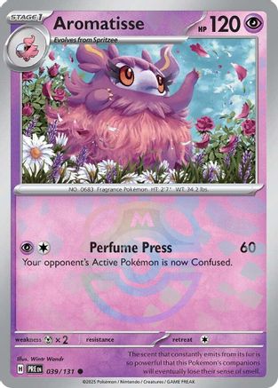 Aromatisse (Master Ball Pattern) 039/131  - Holofoil SV Prismatic Evolutions - Common