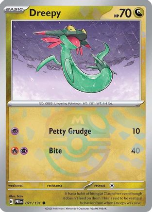Dreepy (Master Ball Pattern) (071) [SV Prismatic Evolutions] Holofoil - Common