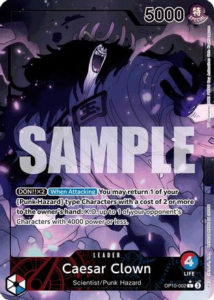 Caesar Clown (002) (Parallel) (OP10-002) - Royal Blood Foil