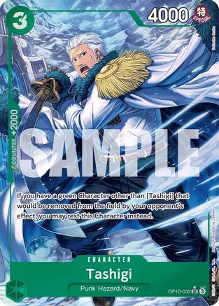 Tashigi (Parallel) (OP10-032) - Royal Blood Foil