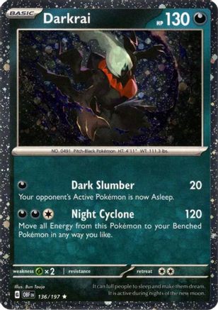 Darkrai (Cosmos Holo) (136) [Miscellaneous Cards & Products] Holofoil - Rare