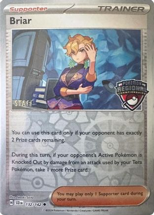 Briar (Regional Championship) [Staff] (132/142) [League & Championship Cards] Reverse Holofoil - Uncommon
