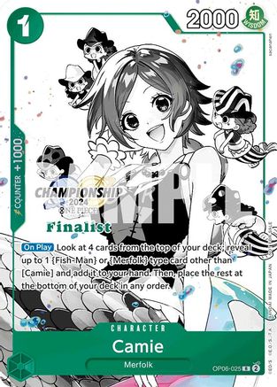 Camie (Championship 2024 Finalist Card Set Vol. 2) (OP06-025) - One Piece Promotion Cards Foil