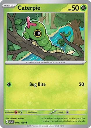 Caterpie (001) [SV09 Journey Together] Reverse Holofoil - Common