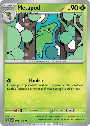 Metapod (002) [SV09 Journey Together] Normal - Common