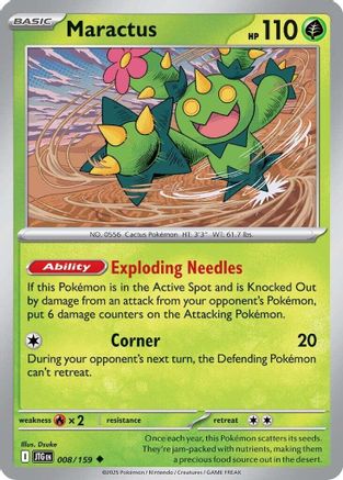 Maractus (008/159) [SV09 Journey Together] Reverse Holofoil - Uncommon