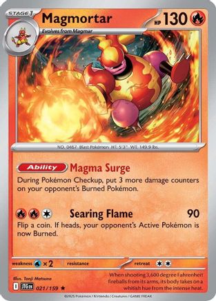 Magmortar (021) [SV09 Journey Together] Holofoil - Rare