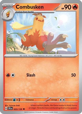 Combusken 023/159  - Reverse Holofoil SV09 Journey Together - Uncommon