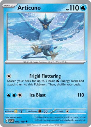 Articuno (032/159) [SV09 Journey Together] Reverse Holofoil - Uncommon