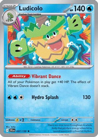 Ludicolo (037) [SV09 Journey Together] Reverse Holofoil - Rare