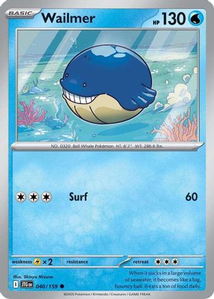 Wailmer (040) [SV09 Journey Together] Reverse Holofoil - Common