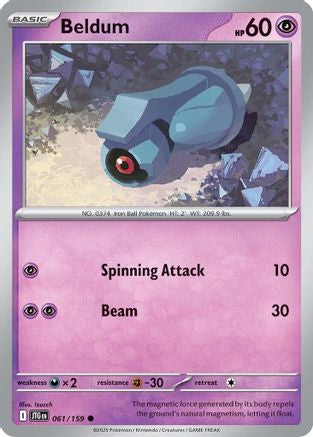 Beldum (061) [SV09 Journey Together] Reverse Holofoil - Common