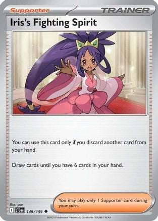 Iris's Fighting Spirit (149/159) [SV09 Journey Together] Normal - Uncommon