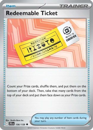 Redeemable Ticket (156) [SV09 Journey Together] Normal - Uncommon