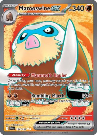 Mamoswine ex (174/159) [SV09 Journey Together] Holofoil - Ultra Rare