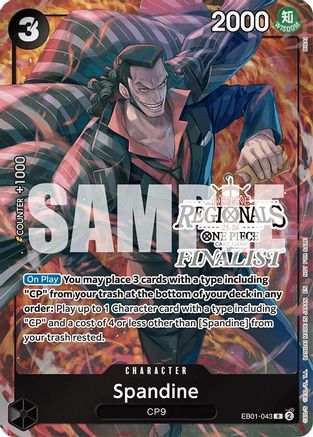 Spandine (Offline Regional Finalist Card Set 2025 Vol.1) (EB01-043) - One Piece Promotion Cards Foil