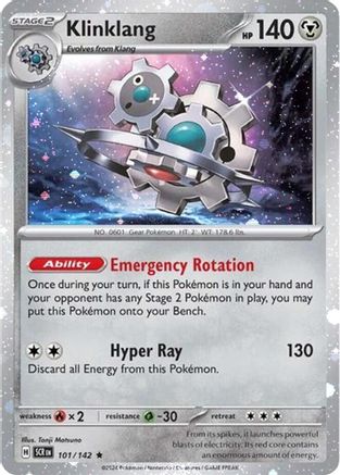 Klinklang (Cosmos Holo) (101/142) [Miscellaneous Cards & Products] Holofoil - Rare