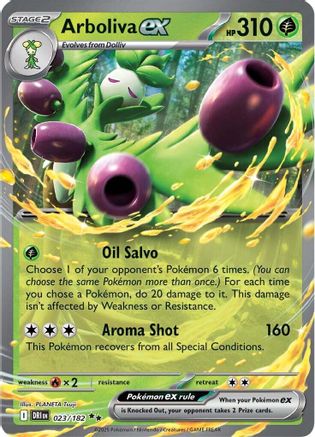 Arboliva ex 023/182  - Holofoil SV10 Destined Rivals - Double Rare