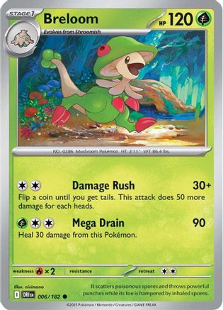 Breloom 006/182  SV10 Destined Rivals - Common