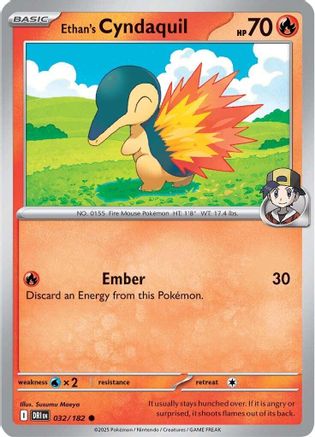 Ethan's Cyndaquil 032/182  SV10 Destined Rivals - Common