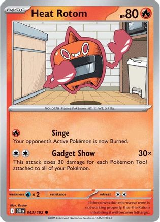 Heat Rotom (043) [SV10 Destined Rivals] Reverse Holofoil - Common