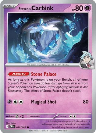 Steven's Carbink 086/182  SV10 Destined Rivals - Common