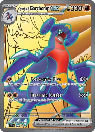Cynthia's Garchomp ex (204) [SV Scarlet & Violet Promo Cards] Holofoil - Promo