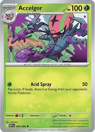 Accelgor (009) [SV White Flare] Normal - Uncommon