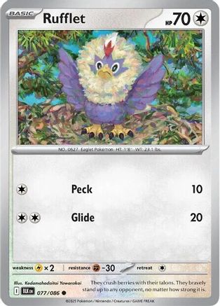 Rufflet (077) [SV Black Bolt] Normal - Common