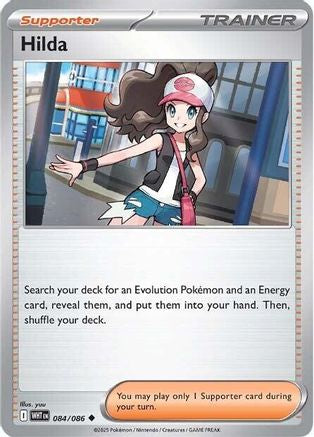 Hilda 084/086  - Reverse Holofoil SV White Flare - Uncommon