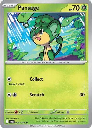 Pansage (004) [SV Black Bolt] Normal - Common