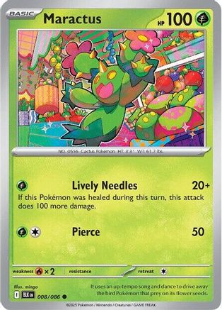 Maractus (008) [SV Black Bolt] Reverse Holofoil - Common