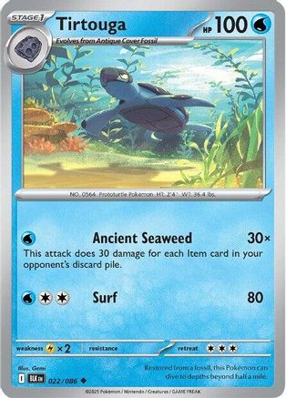 Tirtouga (022) [SV Black Bolt] Normal - Uncommon