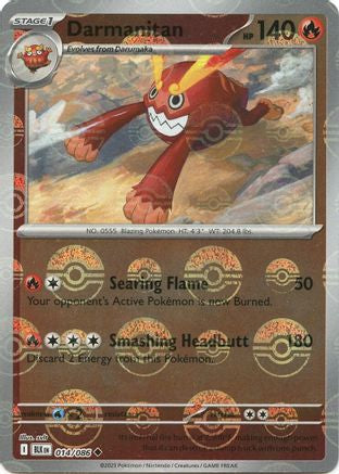 Darmanitan (Poke Ball Pattern) 014/086  - Holofoil SV Black Bolt - Uncommon