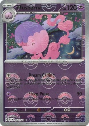 Musharna (Poke Ball Pattern) 036/086  - Holofoil SV Black Bolt - Uncommon