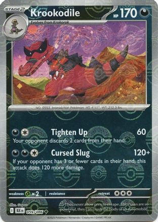 Krookodile (Poke Ball Pattern) (059) [SV Black Bolt] Holofoil - Uncommon