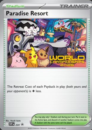 Paradise Resort (World Championships 2025) (224) [SV Scarlet & Violet Promo Cards] Normal - Promo