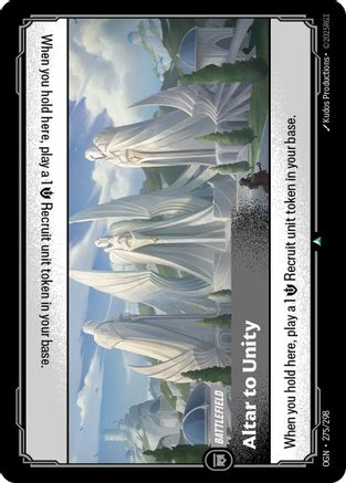 Altar to Unity (275/298) - Origins Foil