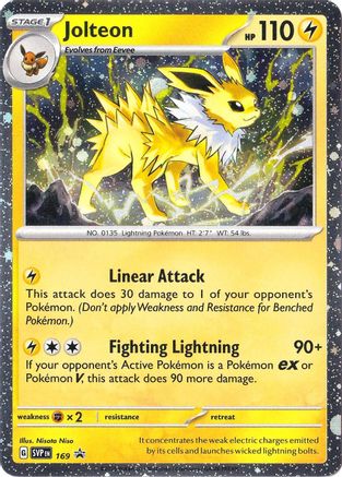 Jolteon (Cosmos Holo) (169) [SV Scarlet & Violet Promo Cards] Holofoil - Rare