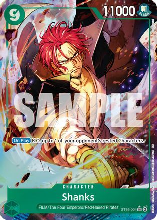 Shanks - ST16-004 (Alternate Art) (ST16-004) - Premium Booster -The Best- Vol. 2 Foil