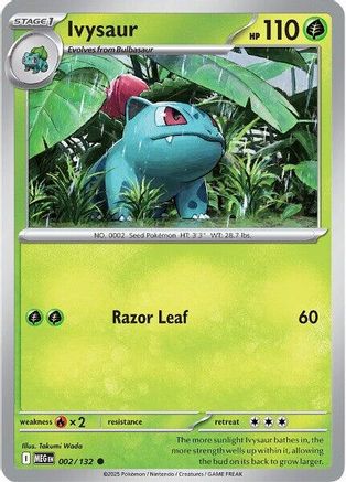 Ivysaur (002/132) [ME01 Mega Evolution] Reverse Holofoil - Common
