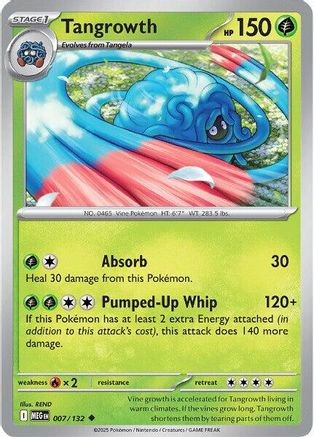 Tangrowth 007/132  - Reverse Holofoil ME01 Mega Evolution - Uncommon