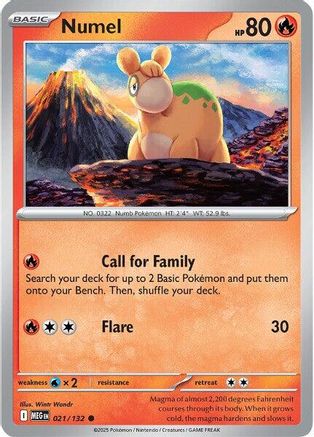 Numel 021/132  ME01 Mega Evolution - Common