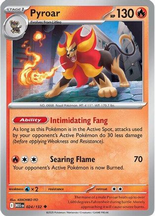 Pyroar (024) [ME01 Mega Evolution] Normal - Uncommon
