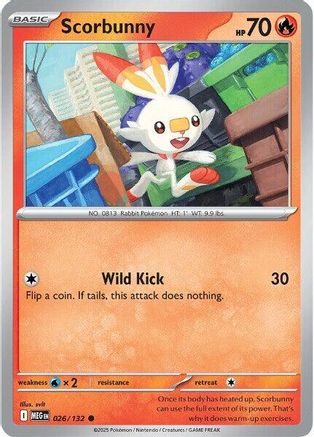 Scorbunny 026/132  ME01 Mega Evolution - Common