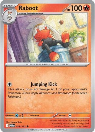 Raboot 027/132  ME01 Mega Evolution - Common